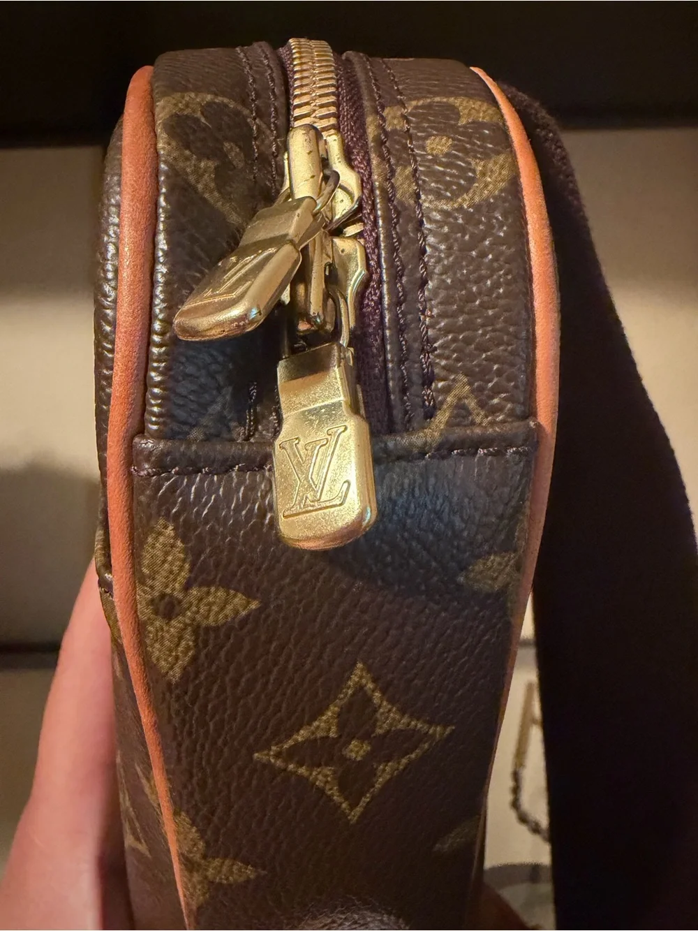 Louis Vuitton Monogram Crossbody Gange Pochette Bumbag